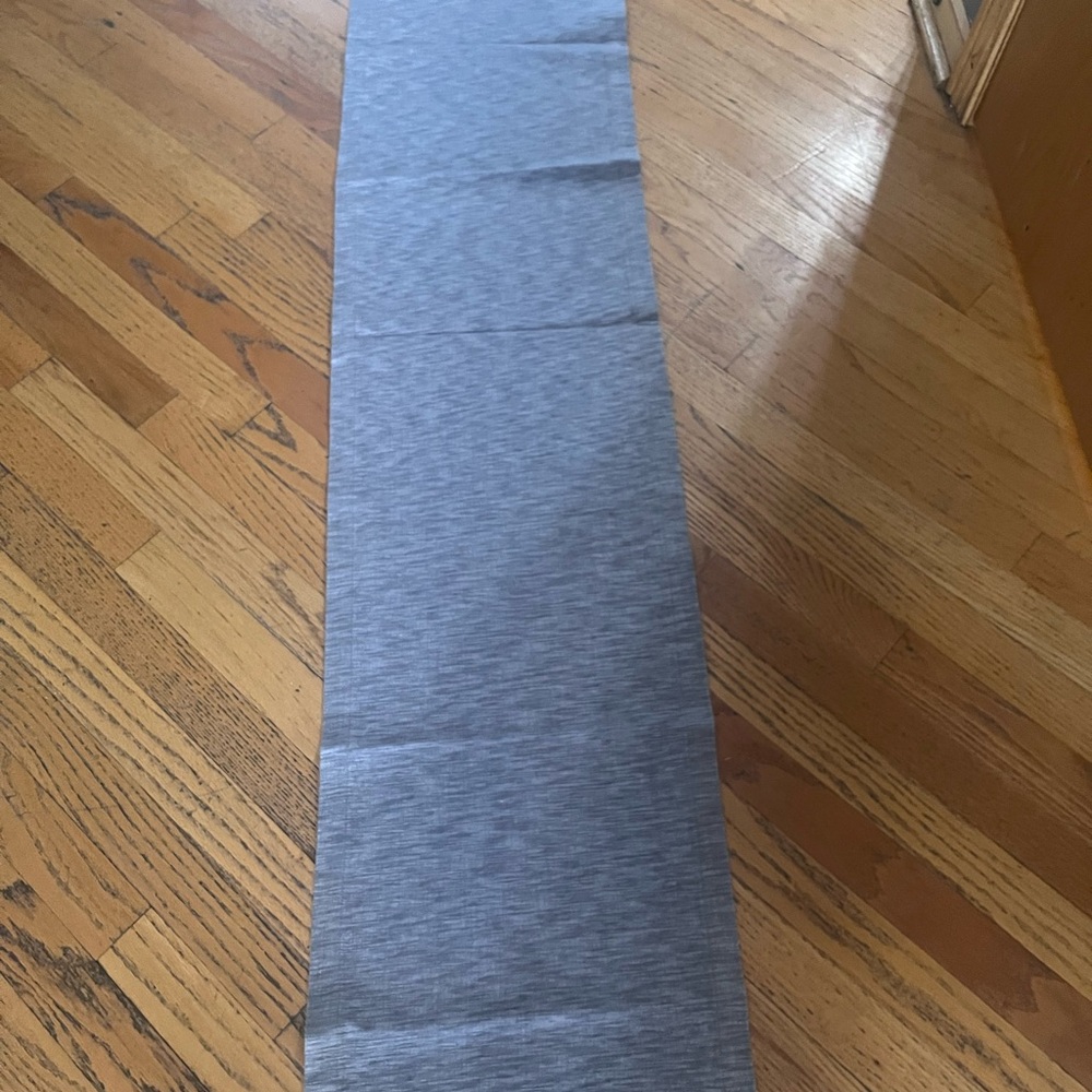 Light gray pier, one imports, table runner Gray Fabric 13 1/2” x 66”
